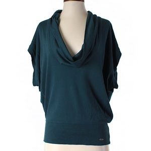 LACOSTE + MALANDRINO SHORT SLEEVE TOP TEAL